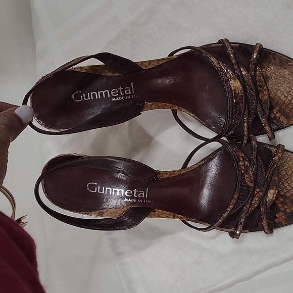 Gunmetal Women's Multi Brown Sandal - Picture 3 of 10